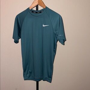 Nike Swim Dri Fit Dark Teal Short Sleeve Tee Men’s Size S